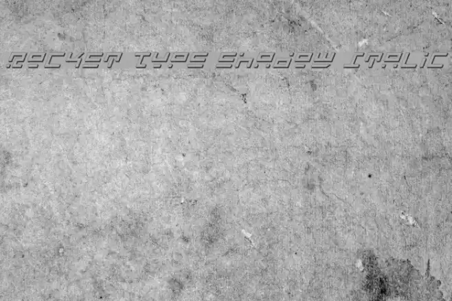 Rocket Type Shadow Italic Font examples