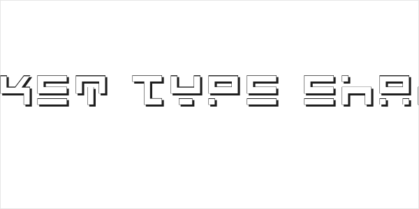 Rocket Type Shadow Logo