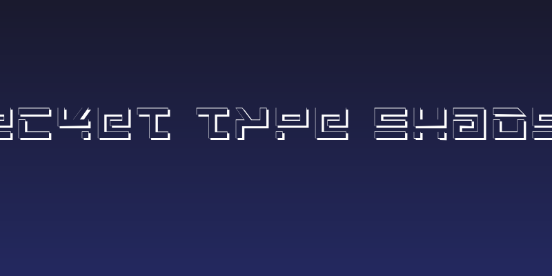 Rocket Type Shadow Social Header