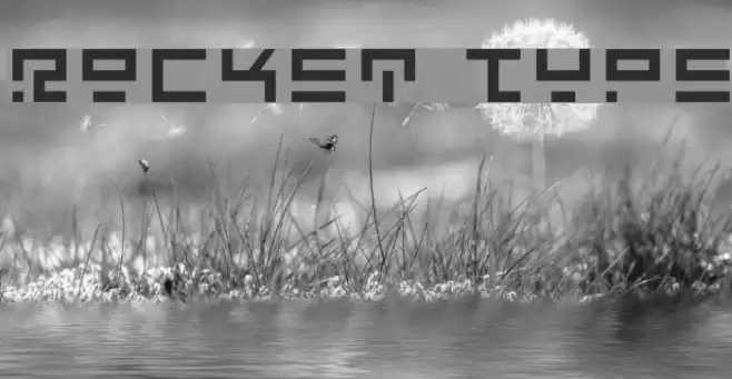 Rocket Type Schriftart examples