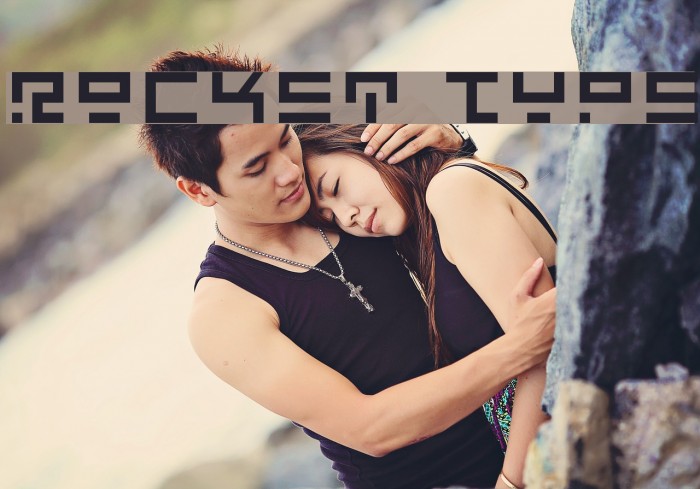 Rocket Type Schriftart examples