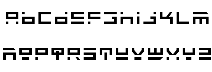 Rocket Type Schriftart Kleinbuchstaben