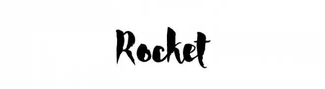 Rocket  フリーフォントのダウンロード