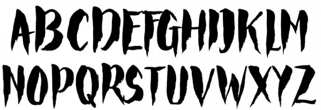 Rocket Font UPPERCASE