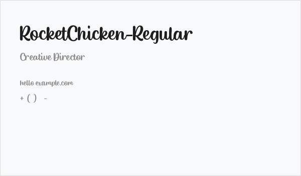 RocketChicken-Regular Business Card
