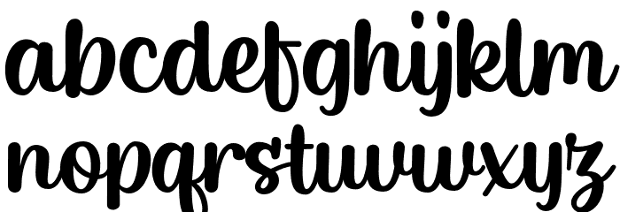 RocketChicken-Regular Font LOWERCASE