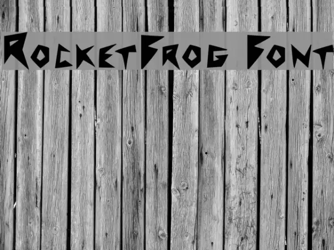 RocketFrog Font Font examples