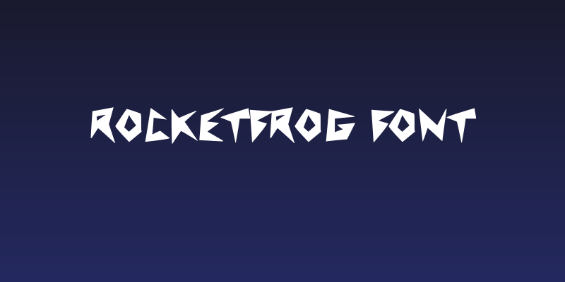 RocketFrog Font Social Header