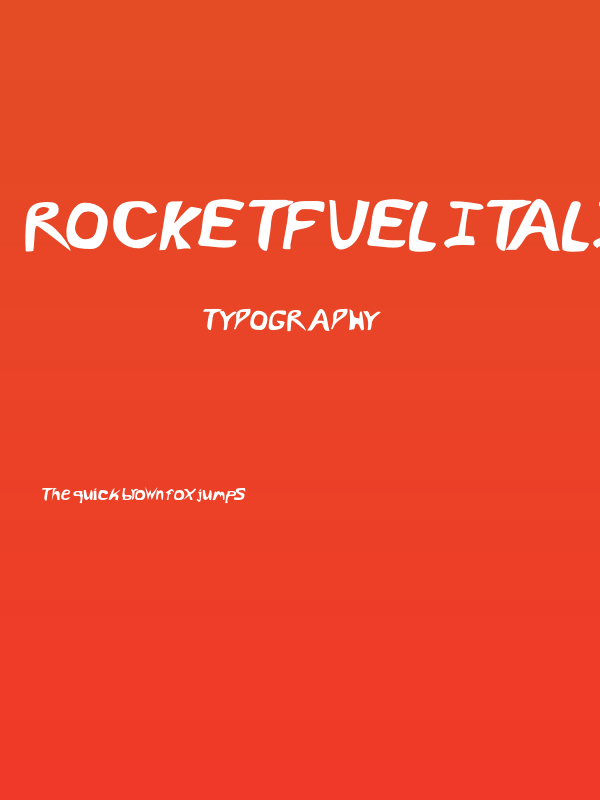 RocketFuel Italic Poster