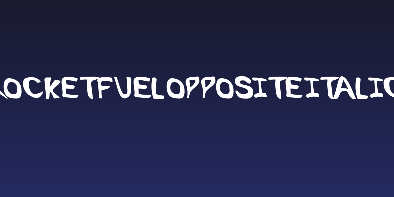 RocketFuel OppositeItalic Social Header