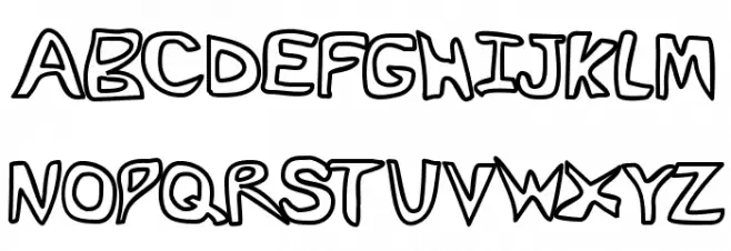 RocketFuel Outline خط أحرف كبيرة