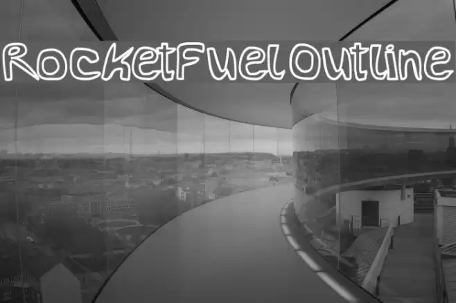 RocketFuel Outline Font examples