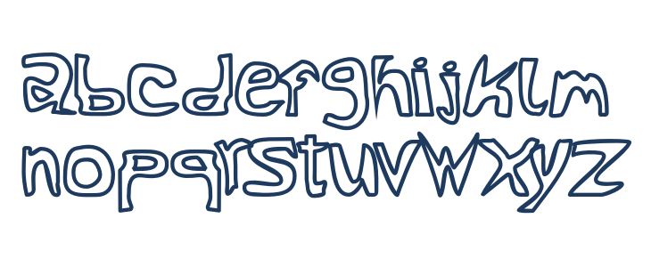 RocketFuel Outline Lowercase