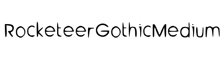 Rocketeer Gothic Medium  नि: शुल्क फ़ॉन्ट्स डाउनलोड