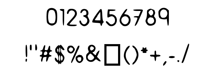 Rocketeer Gothic Medium Font OTHER CHARS