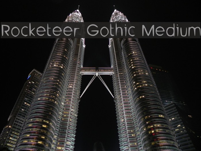 Rocketeer Gothic Medium Font examples