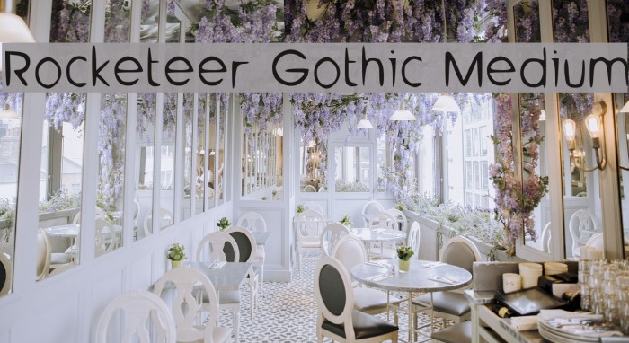 Rocketeer Gothic Medium Font examples