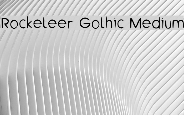 Rocketeer Gothic Medium Font examples