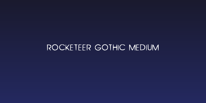 Rocketeer Gothic Medium Social Header