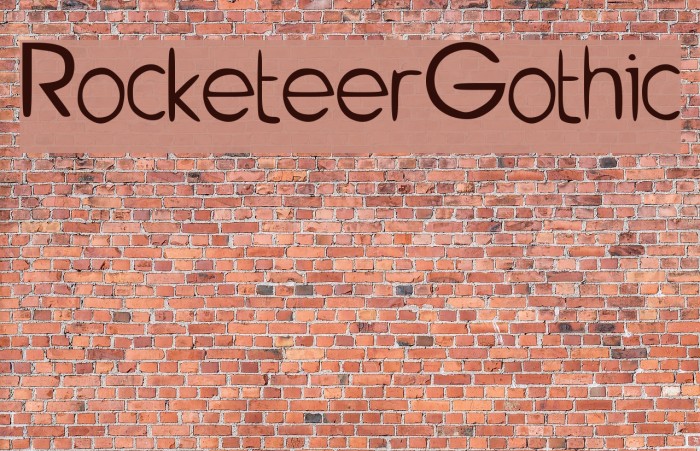 Rocketeer_Gothic Font examples