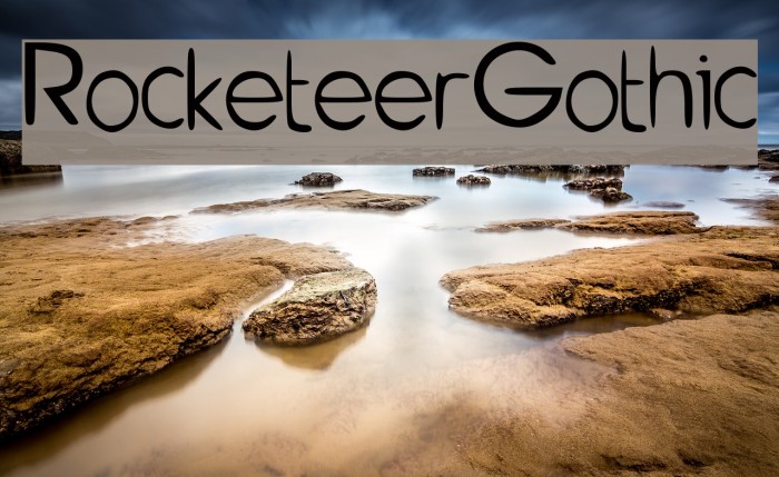 Rocketeer_Gothic Font examples