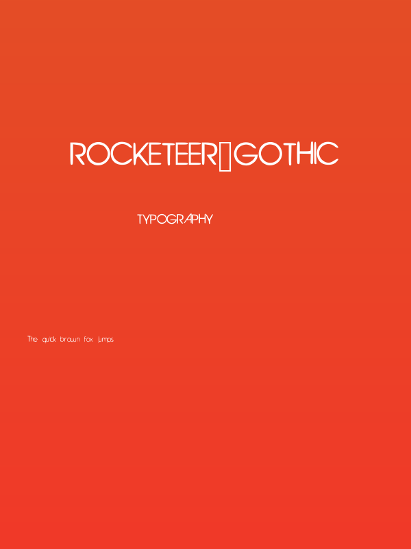 Rocketeer_Gothic Poster