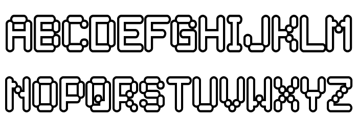 Rocketman Font LOWERCASE