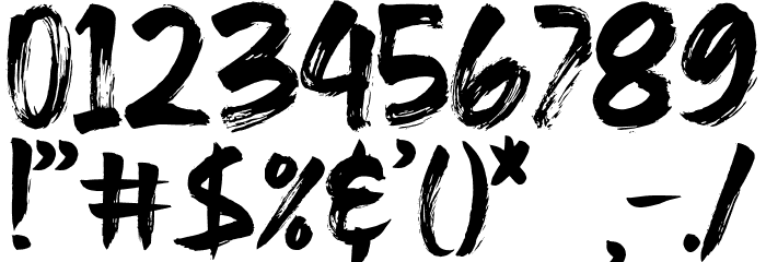 RocketsBattleDemo Font OTHER CHARS