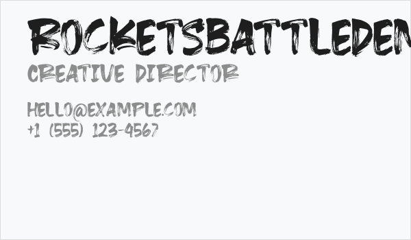 RocketsBattleDemo Business Card