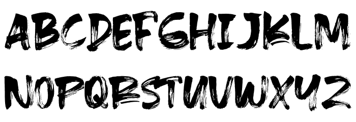 RocketsBattleDemo Font LOWERCASE