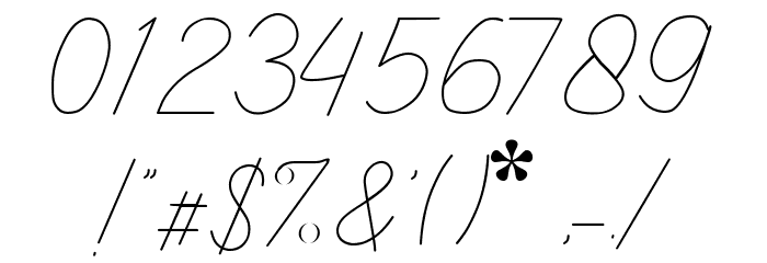 Rocketto Font OTHER CHARS