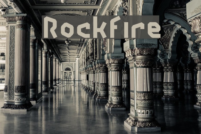 Rockfire Font examples