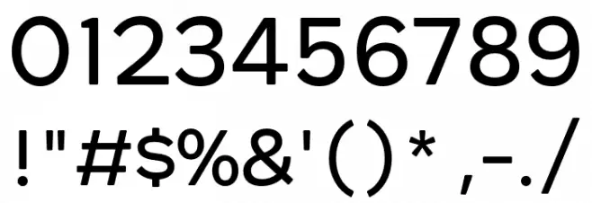 Rockford Sans Light Font OTHER CHARS