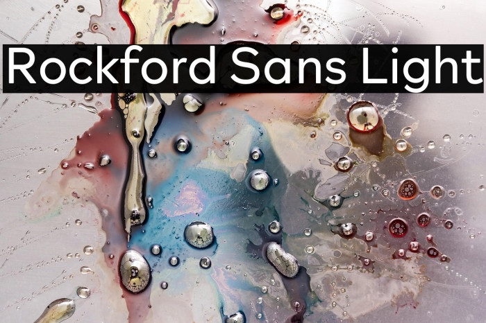 Rockford Sans Light Example 2