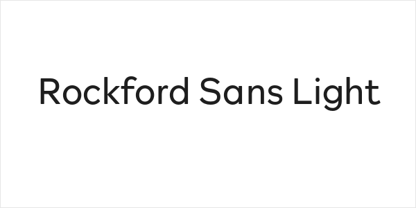 Rockford Sans Light Logo