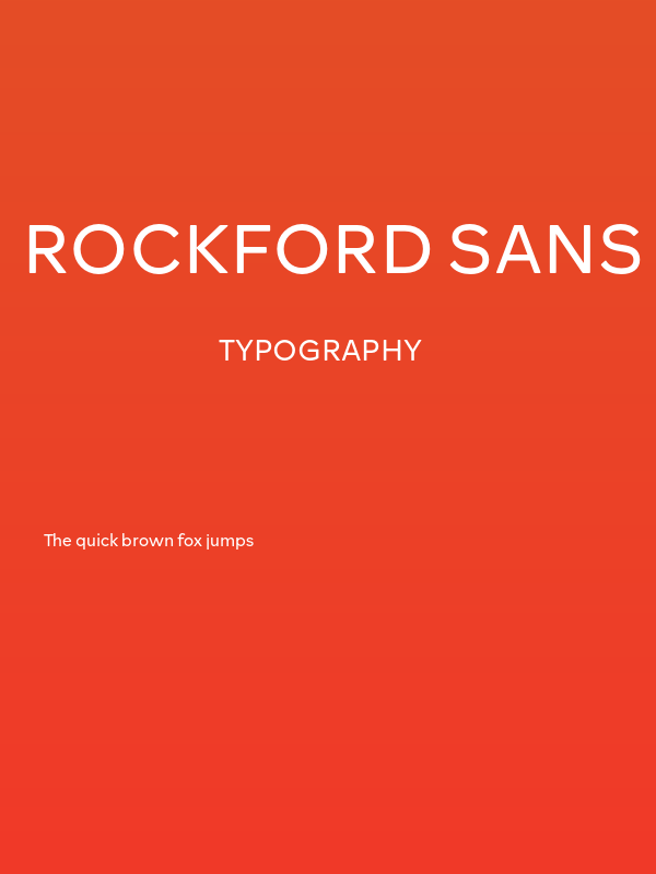 Rockford Sans Light Poster