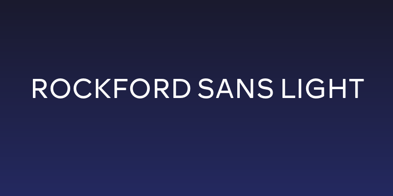 Rockford Sans Light Social Header