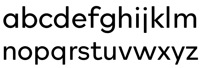 Rockford Sans Light Font LOWERCASE