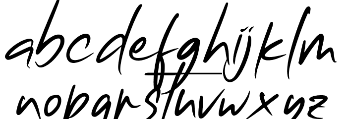 Rockhand Font LOWERCASE