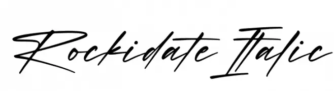 Rockidate Italic  Descarca Fonturi Gratis