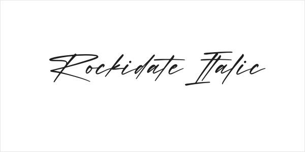 Rockidate Italic Logo