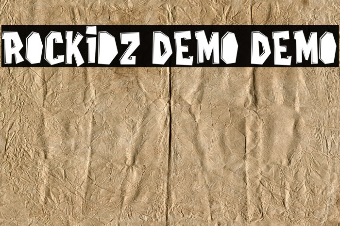 Rockidz Demo Demo Font examples
