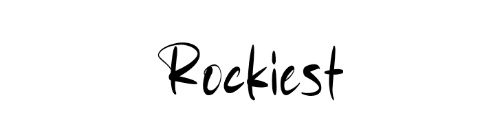 Rockiest  les polices de caractères gratuit tlcharger