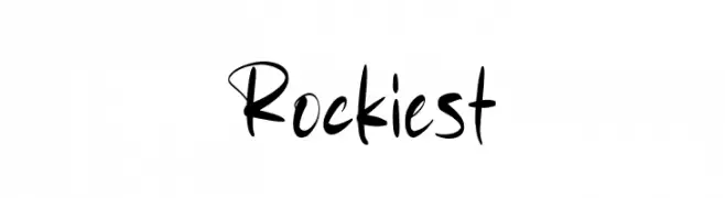 Rockiest  Frei Schriftart Herunterladen
