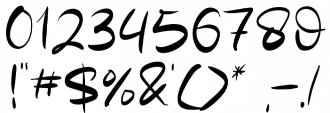 Rockiest Font OTHER CHARS