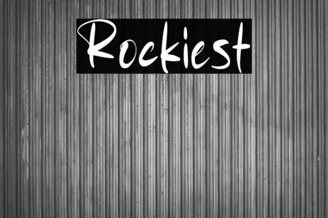 Rockiest Font examples
