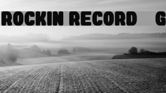 Rockin Record__G Font examples