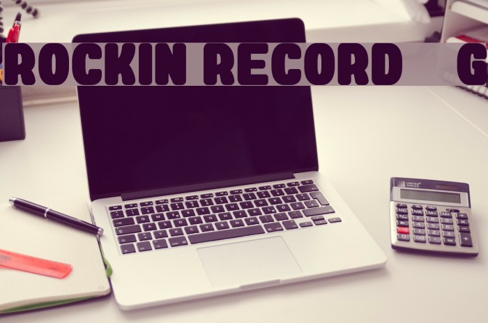 Rockin Record__G Font examples