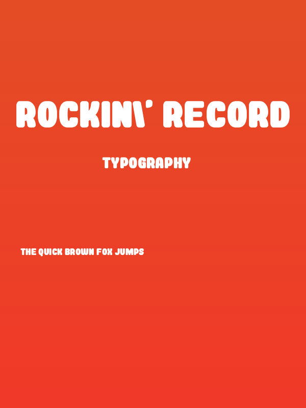 Rockin' Record Poster