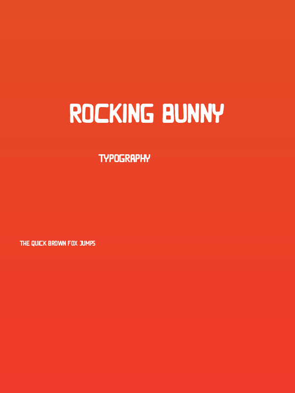 Rocking Bunny Poster